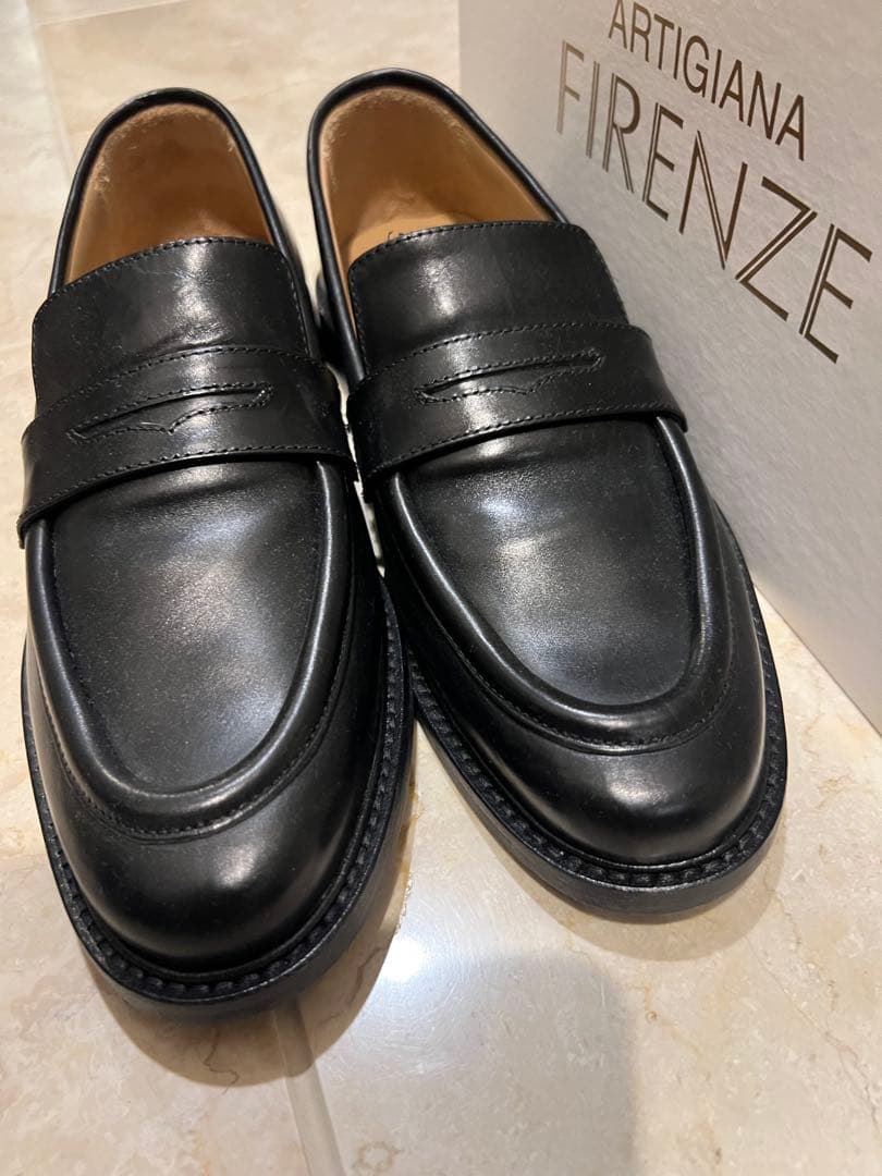 新品イタリア製本革ブラックローファー 37 定価３万円7割引