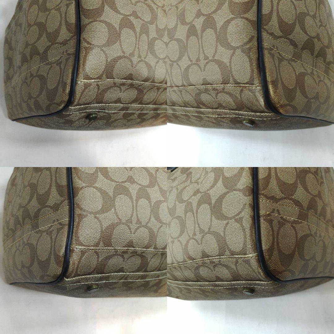 【美品】コーチ ボストンバッグ 2way ショルダー レザー×PVC ヘリテージ