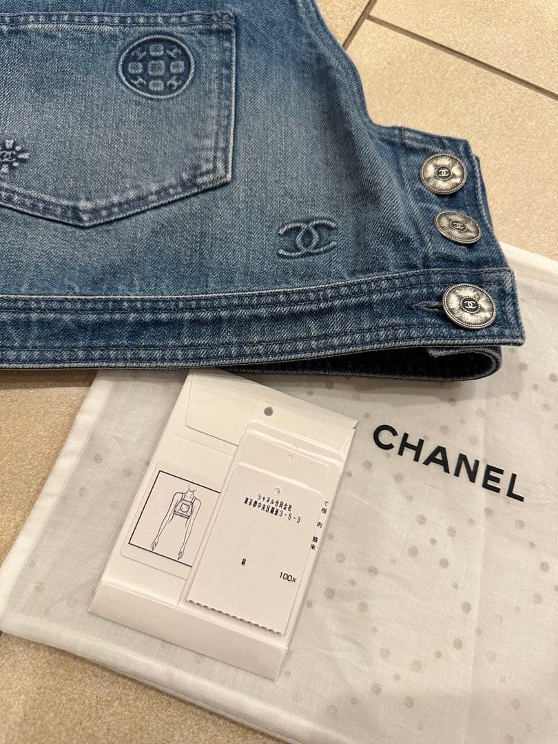 CHANELシャネル　ココマークロゴデニムトップス