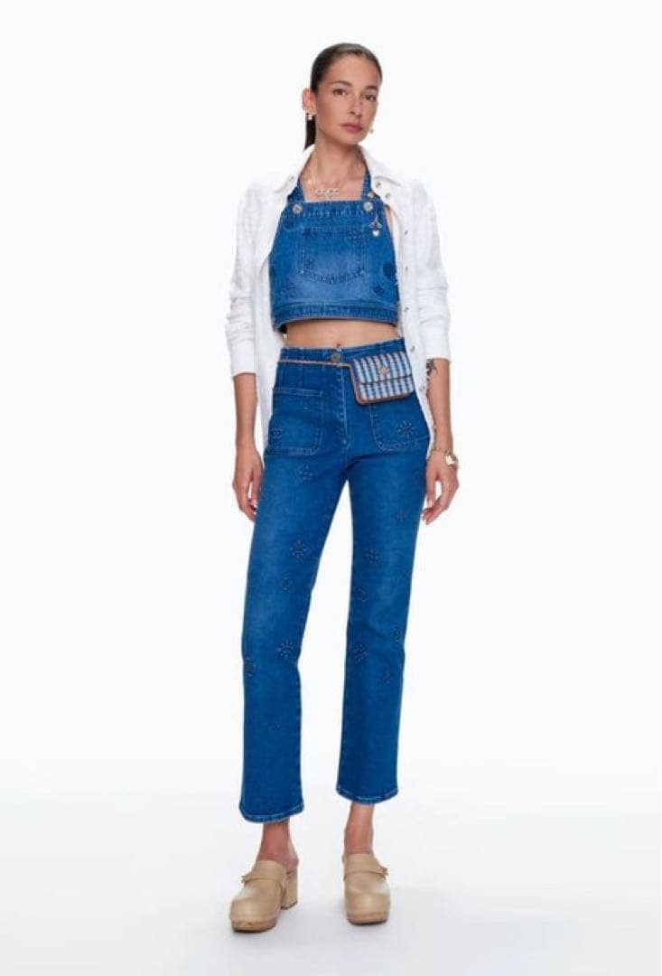 CHANELシャネル　ココマークロゴデニムトップス