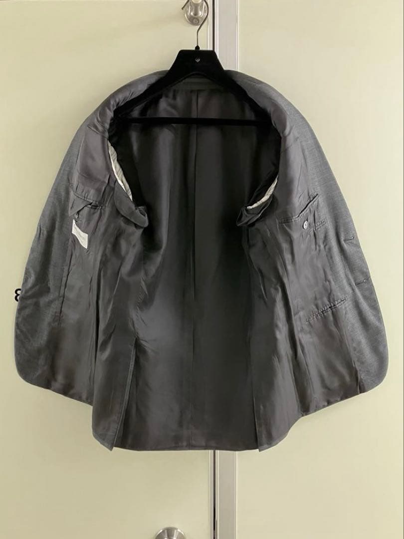 【GIEVES&HAWKES】 GREY WOOL シャークスキン スーツ