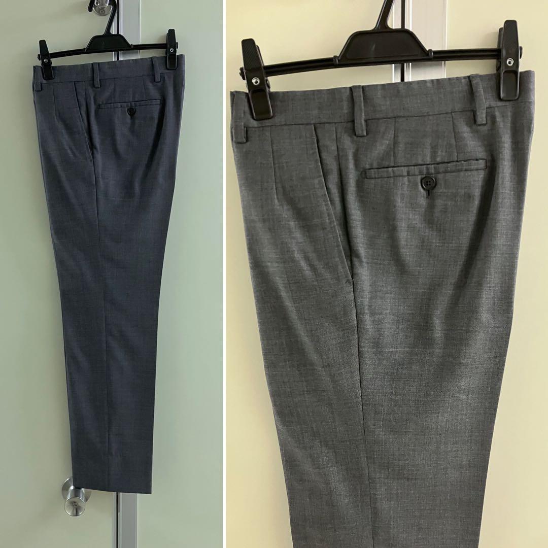 【GIEVES&HAWKES】 GREY WOOL シャークスキン スーツ