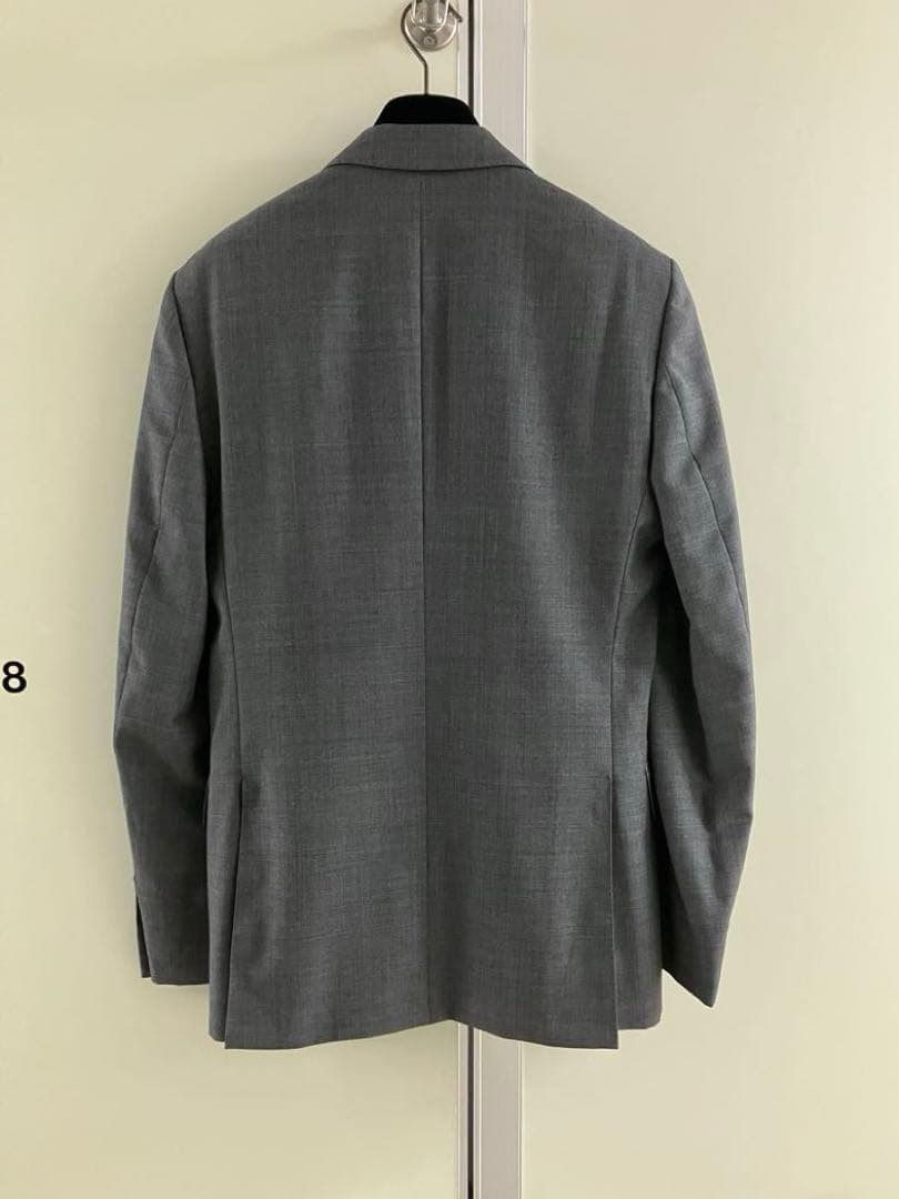 【GIEVES&HAWKES】 GREY WOOL シャークスキン スーツ