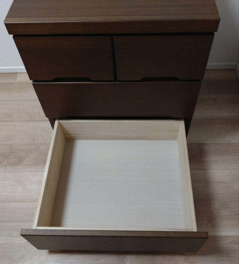 【kazu8tami】大川家具 木製クローゼットチェストキャスター付き