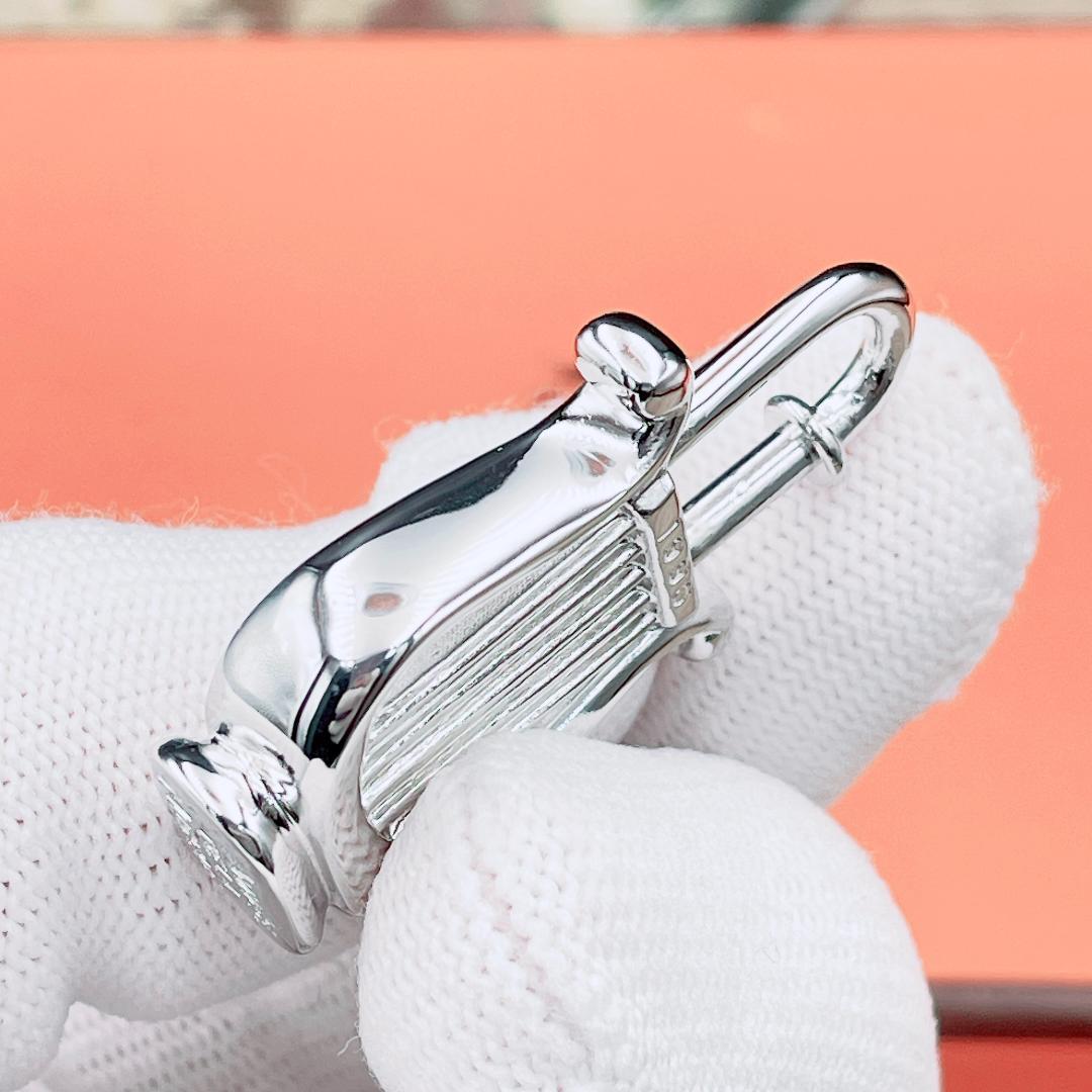 ◇エルメス◇ 新品仕上済 カデナ 1996 年限定 ハープ シルバー 18.5g