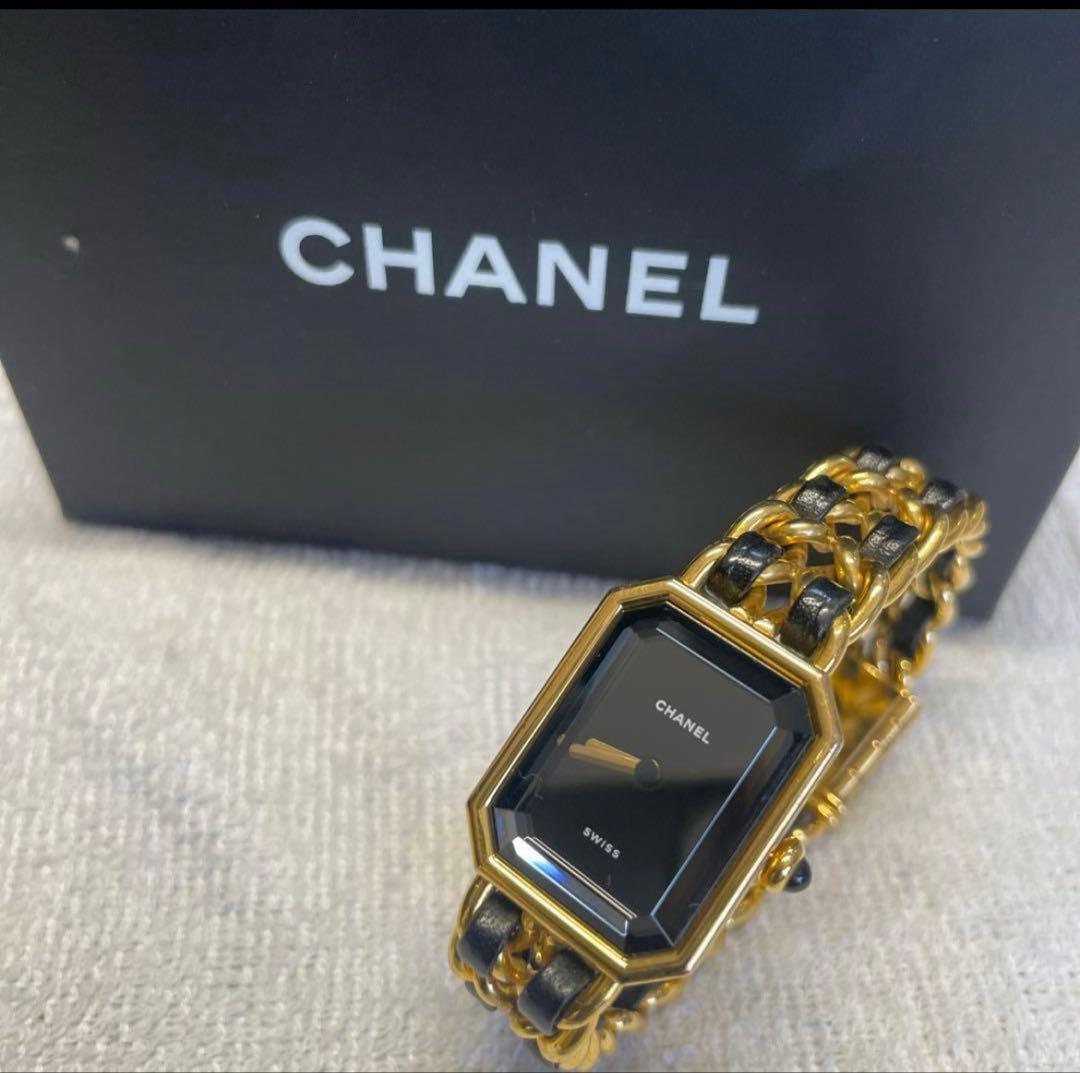 美品CHANEL プルミエール　時計Lサイズ