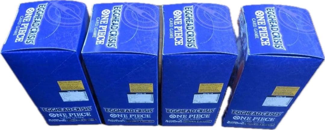 ワンピース カードゲーム エッグヘッドクライシス未開封シール付き4box