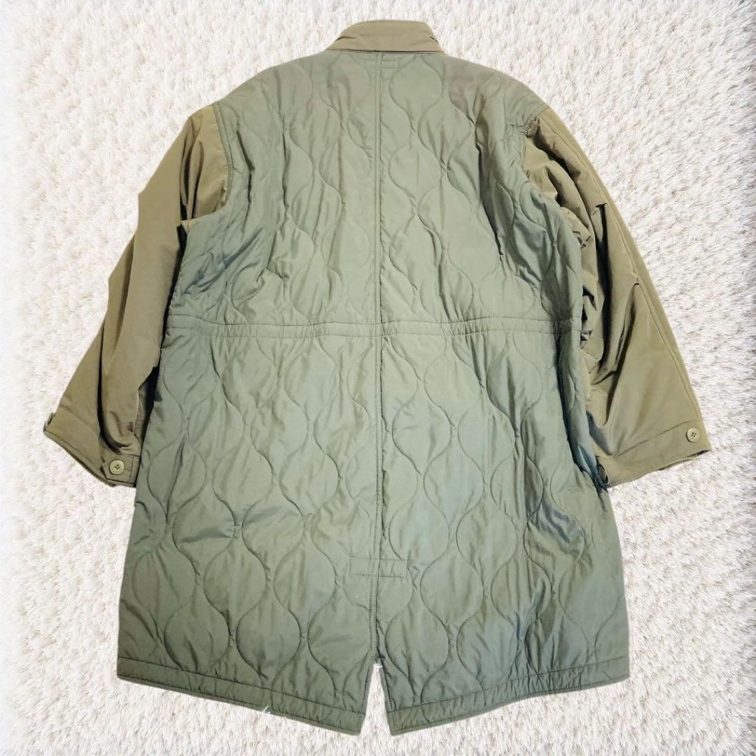 値下げ♡フレッドペリー　モッズコート　キルティング　切替　カーキ　L