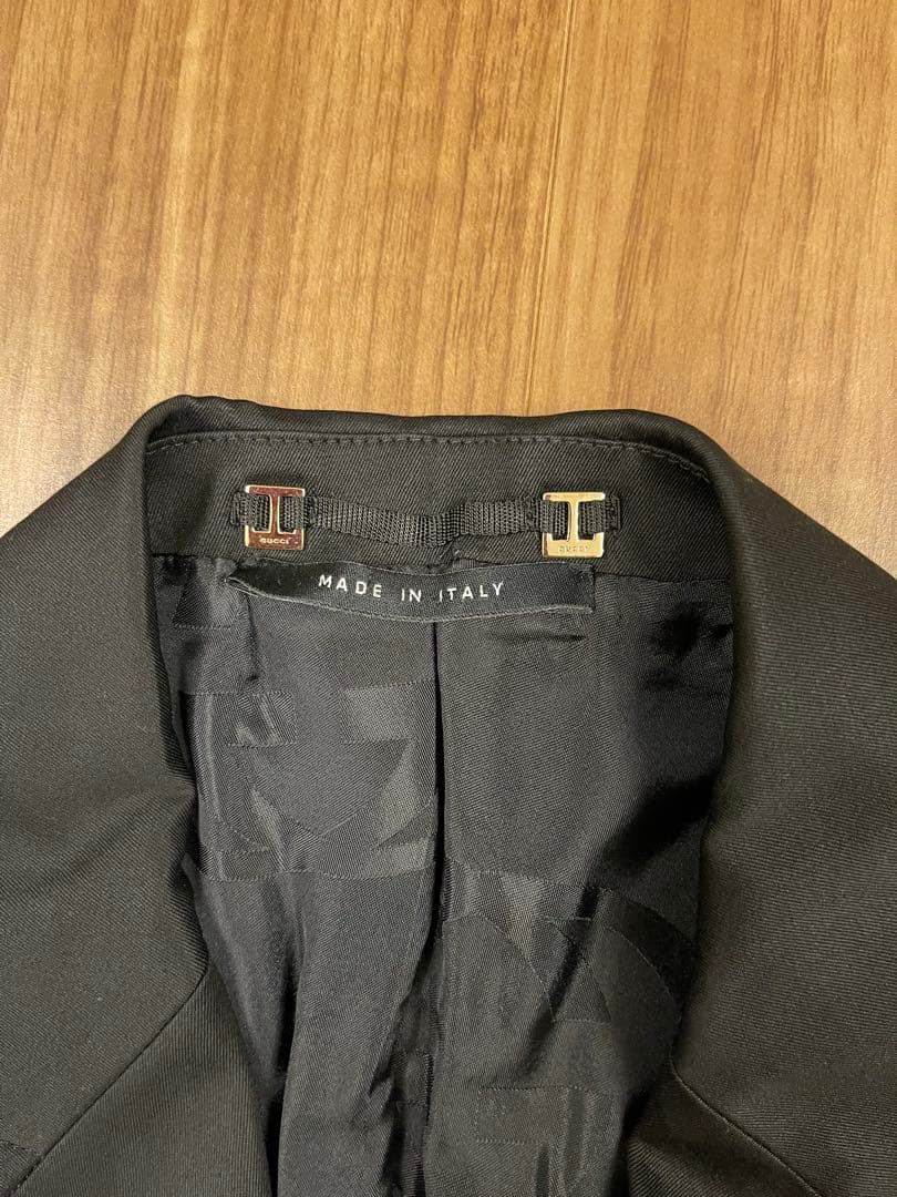【YUKO】GUCCI ブラック テーラードジャケット 超美品 ウール