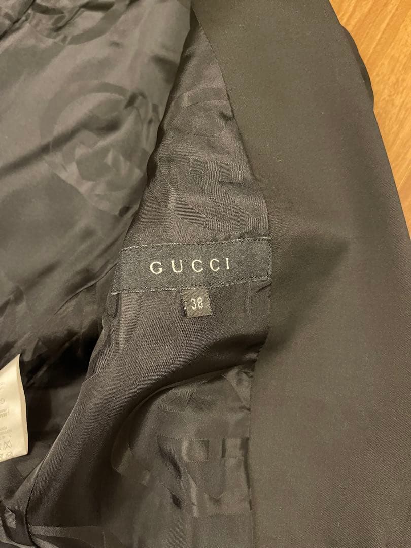 【YUKO】GUCCI ブラック テーラードジャケット 超美品 ウール