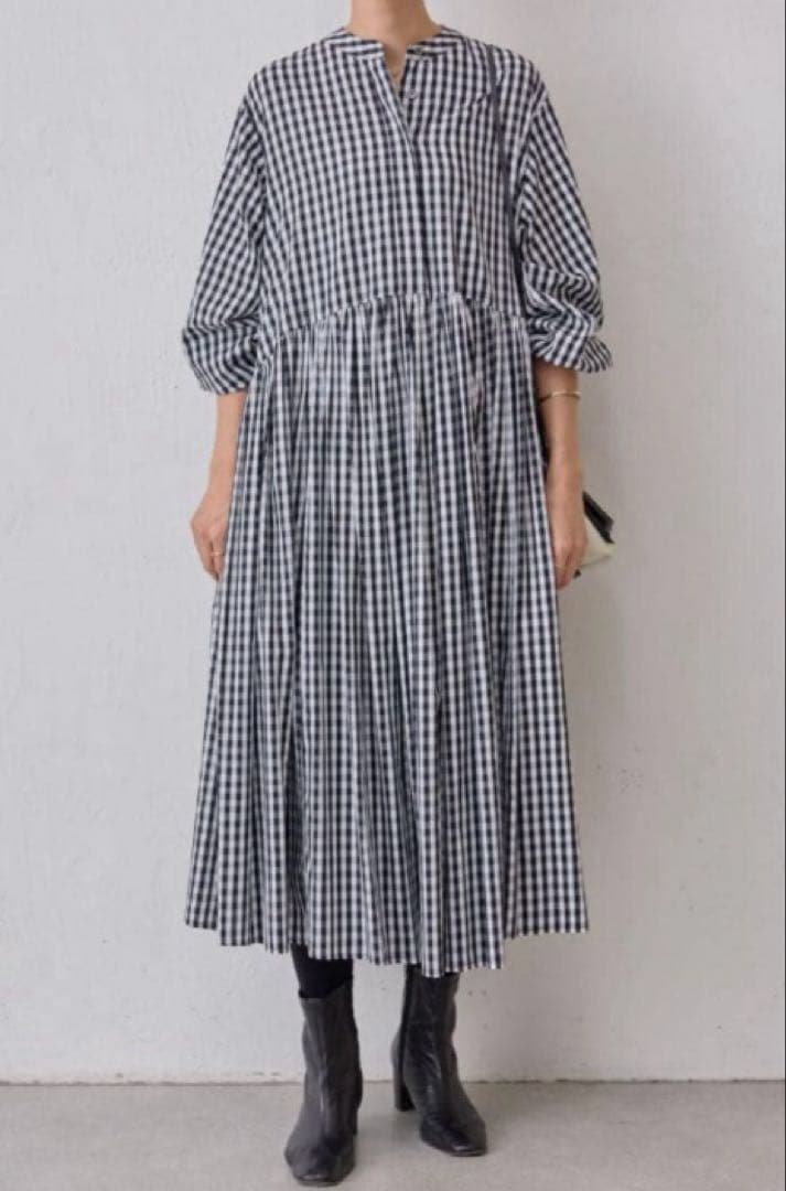 BEARDSLEY（ビアズリー）ギャザーワンピース ギンガムチェック