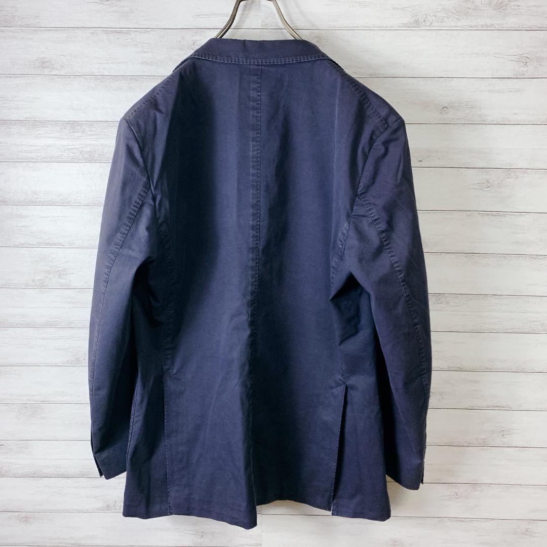 【LARDINI ラルディーニ】コットンジャケット ネイビー 花飾り