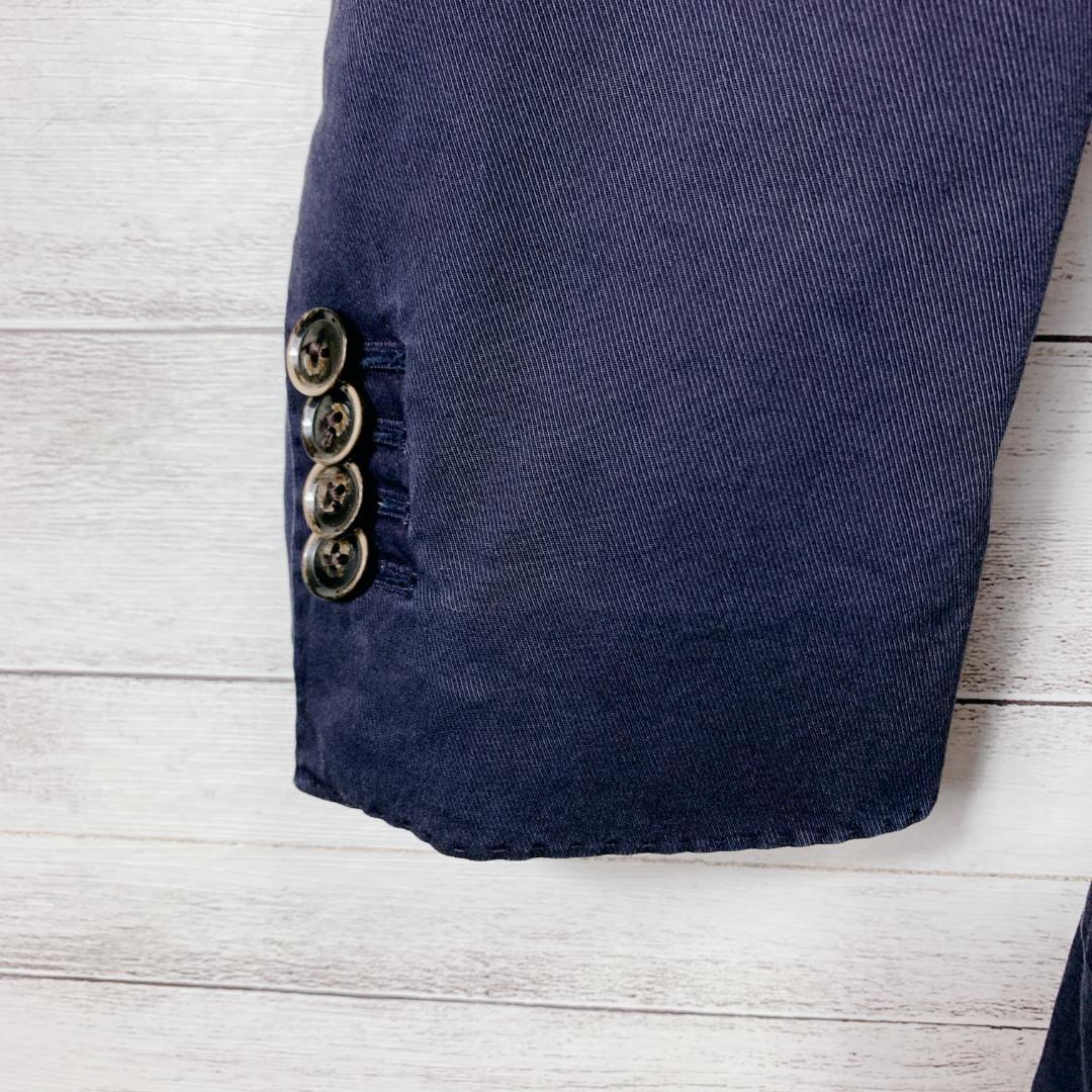 【LARDINI ラルディーニ】コットンジャケット ネイビー 花飾り