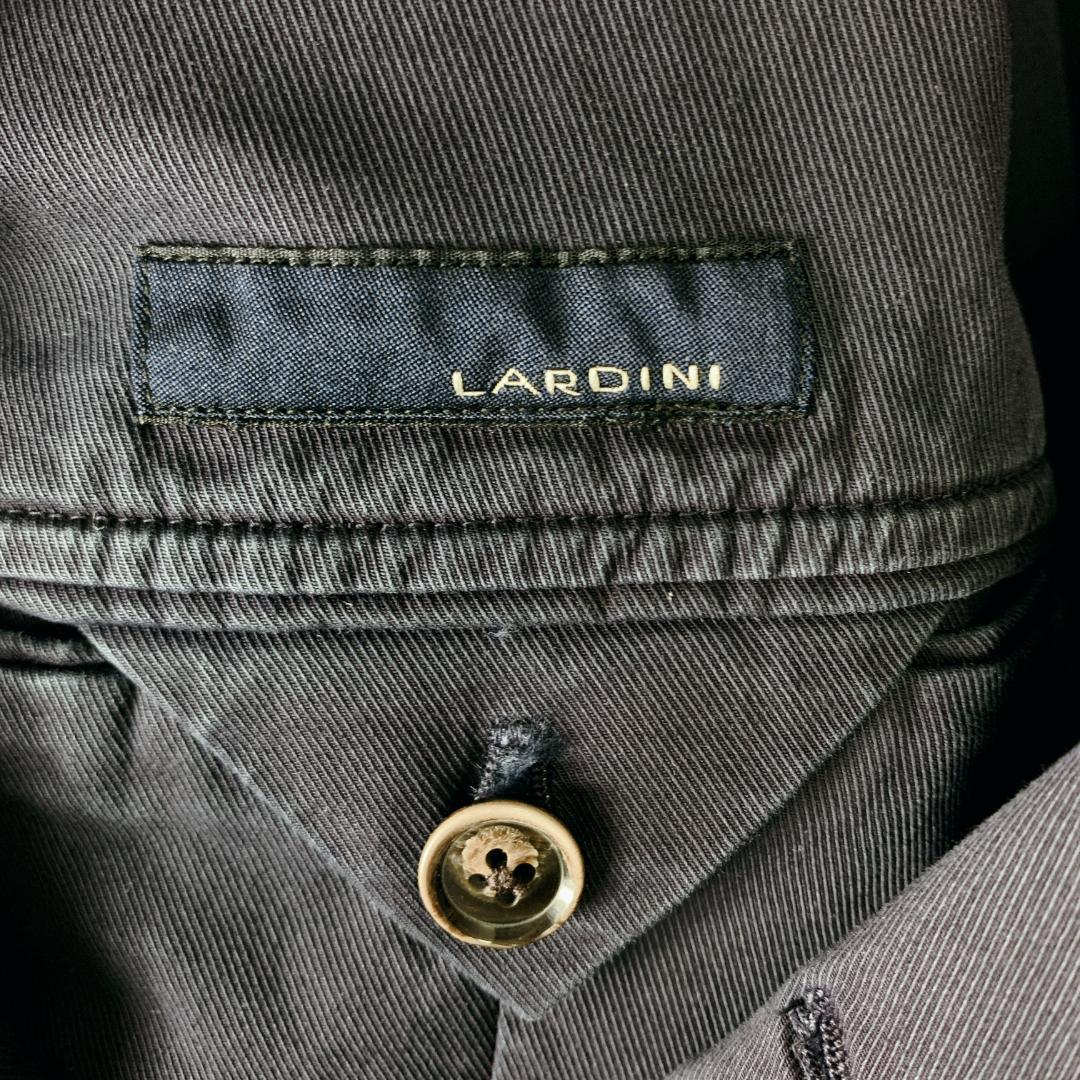 【LARDINI ラルディーニ】コットンジャケット ネイビー 花飾り