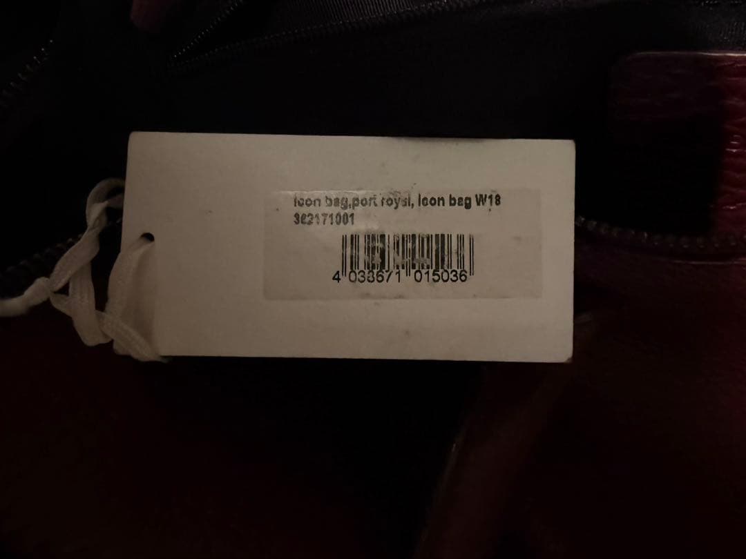 BREE ボルドー×ブルー レザーハンドバッグ トートバッグ A4 ビジネス