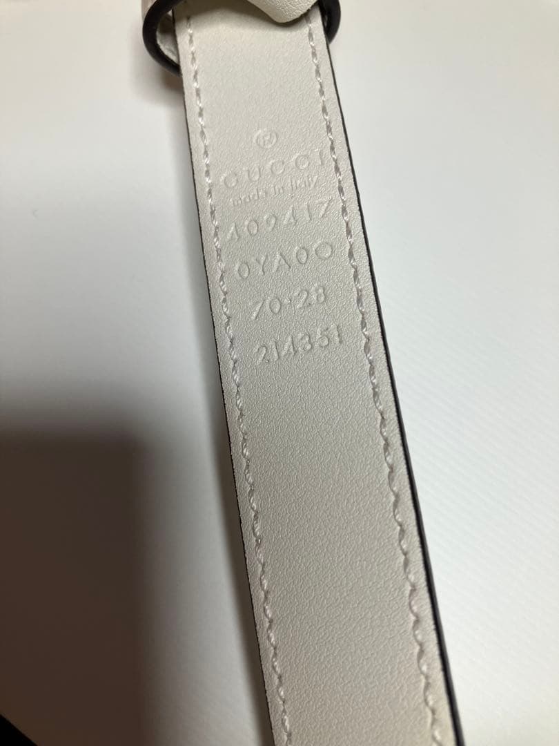 【専用❣️】GUCCI／レザーベルト／ダブルGロゴ