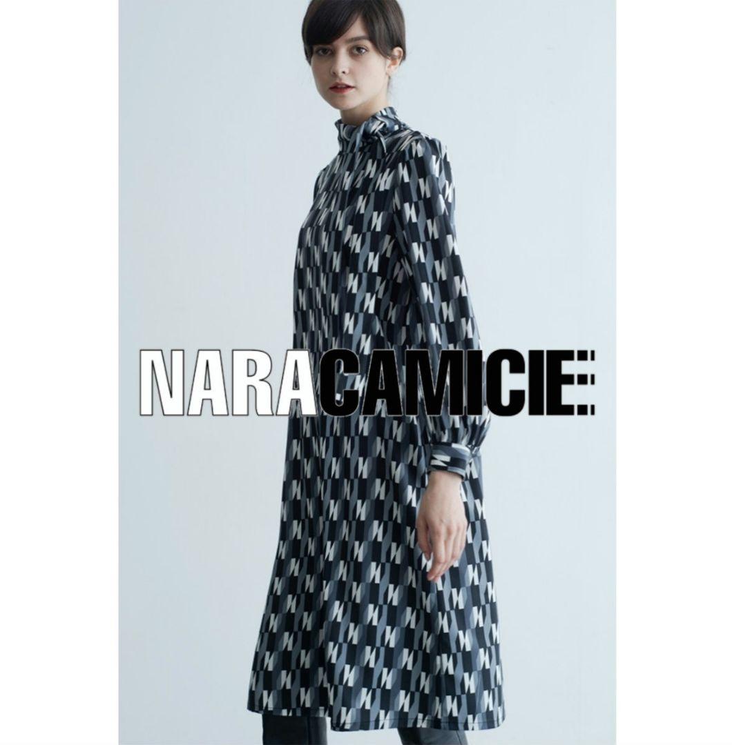 【極美品25300円】ナラカミーチェ♦️N柄リボンタイワンピース