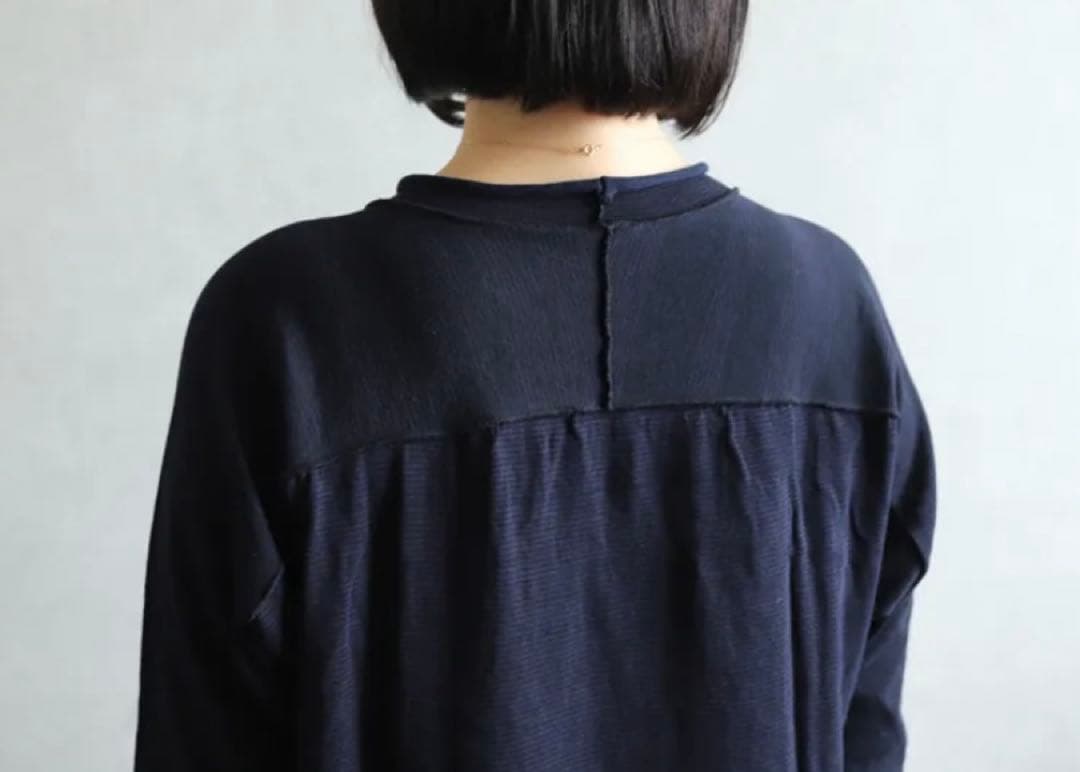 未使用　タマキニイメ　ふわりカットソーワンピース　コットン　ブラック