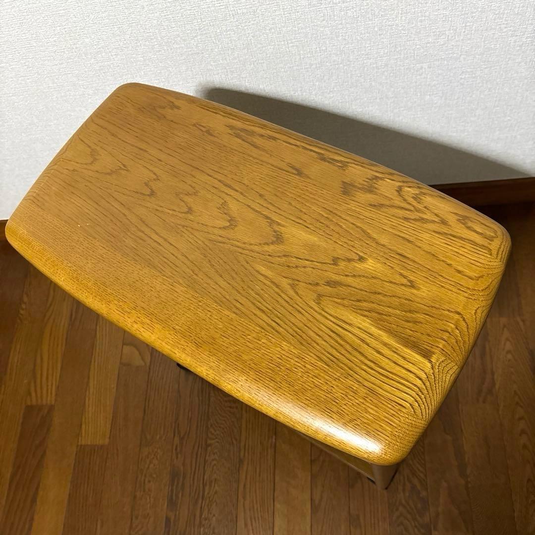 【良品】浜本工芸 マガジンテーブル ワゴン キャスター