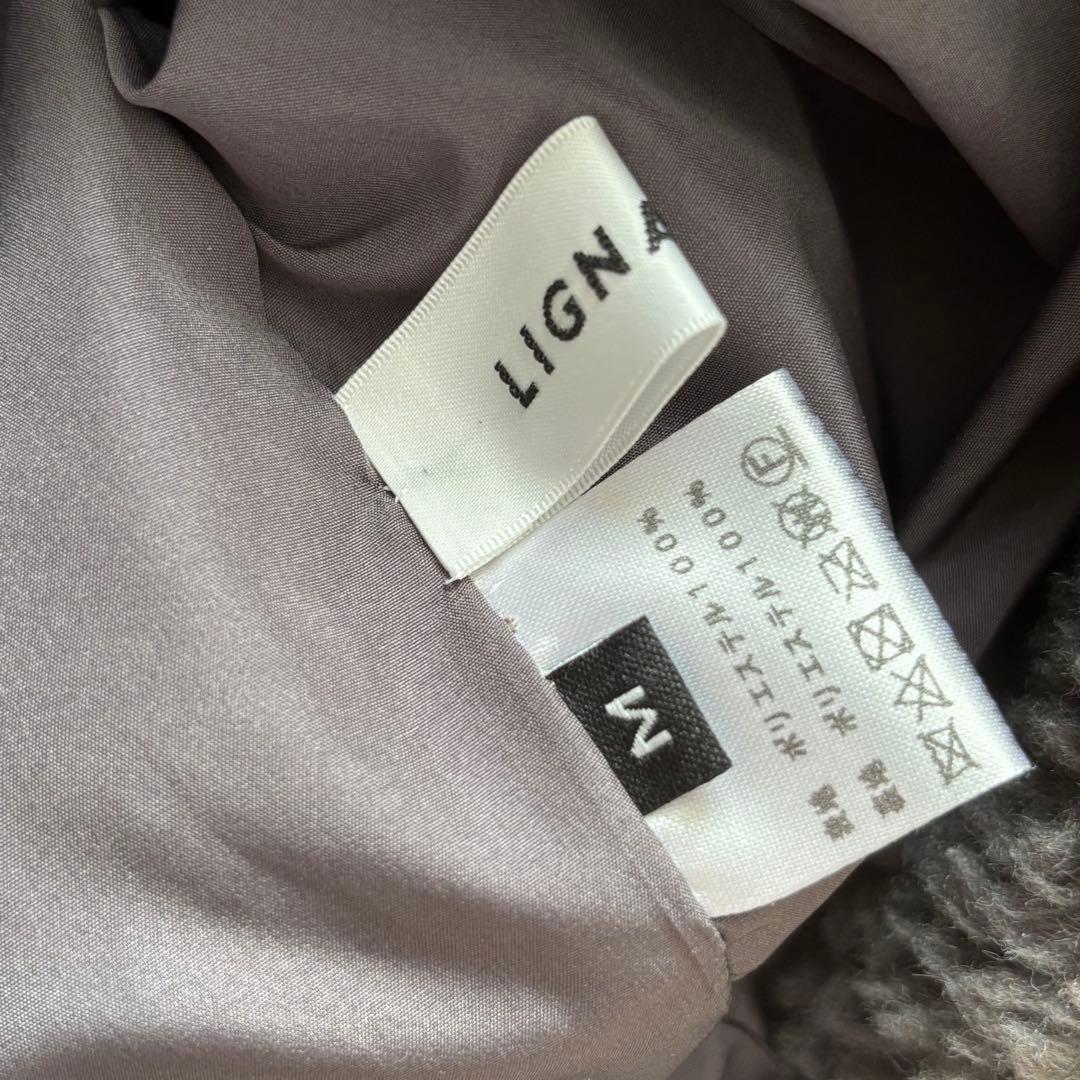 LIGNAGGIO 美品 VERY掲載 フェイクラムボアジレ ダークグレー