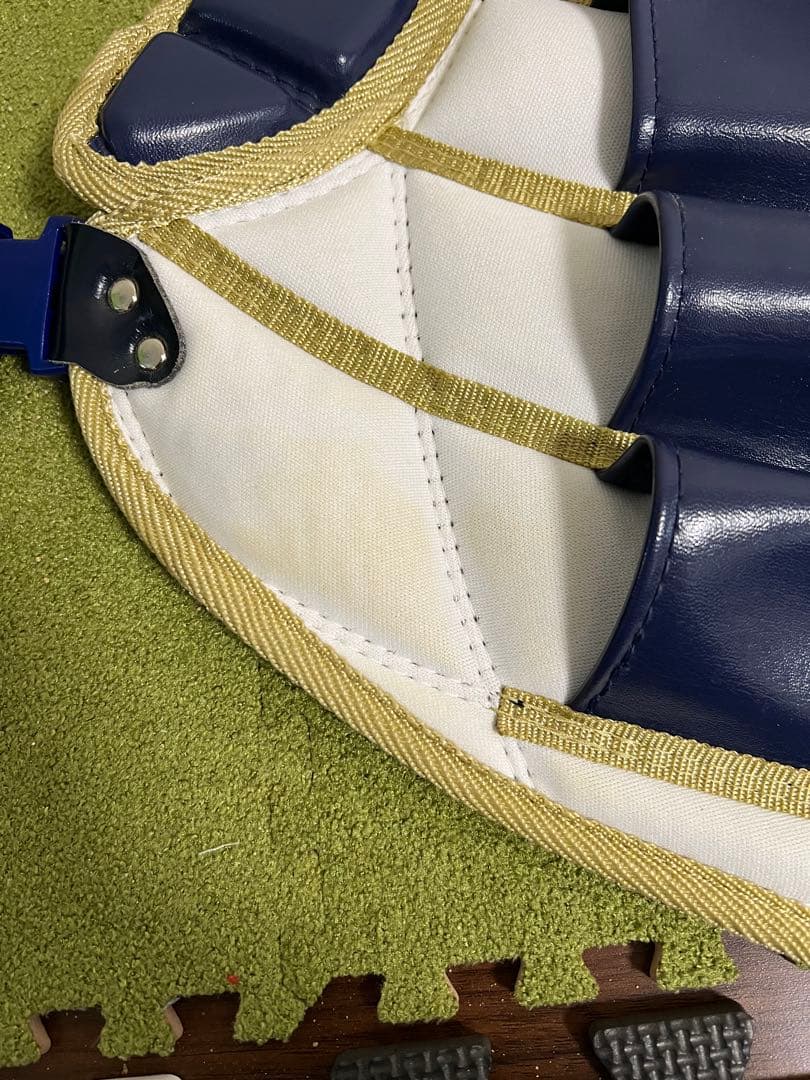 キャッチャー用防具セット ネイビー/ホワイト