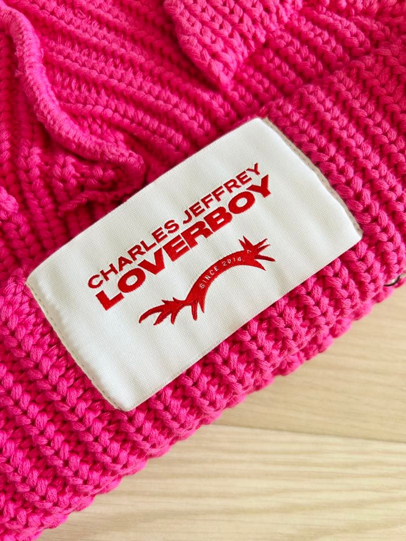 Charles Jeffrey LOVERBOY ニット帽 PINK【男女兼用】