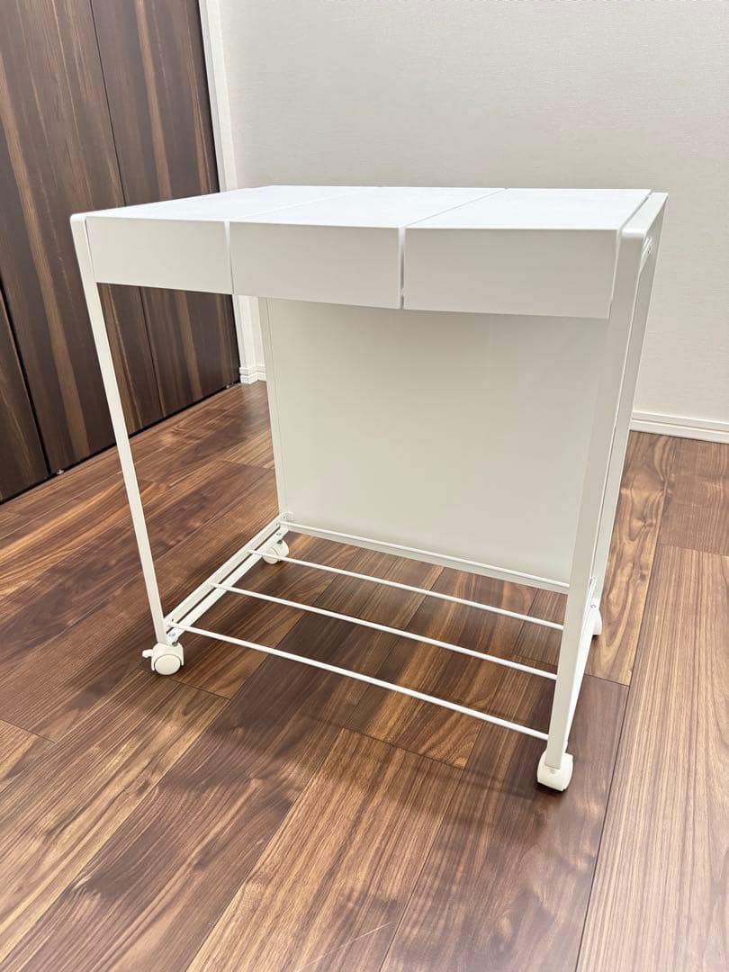 蓋付き目隠し分別ダストワゴン タワー 3分別