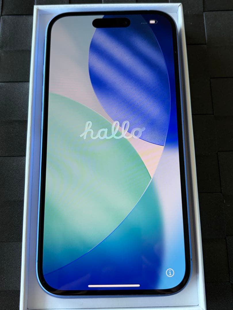 【超美品】iPhone16 128GB 【ウルトラマリン】新品ガラスフィルム付