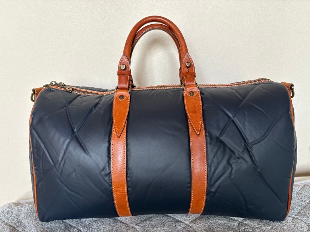 HUNTING WORLD ボストンバッグ ネイビー 2way バチュークロス