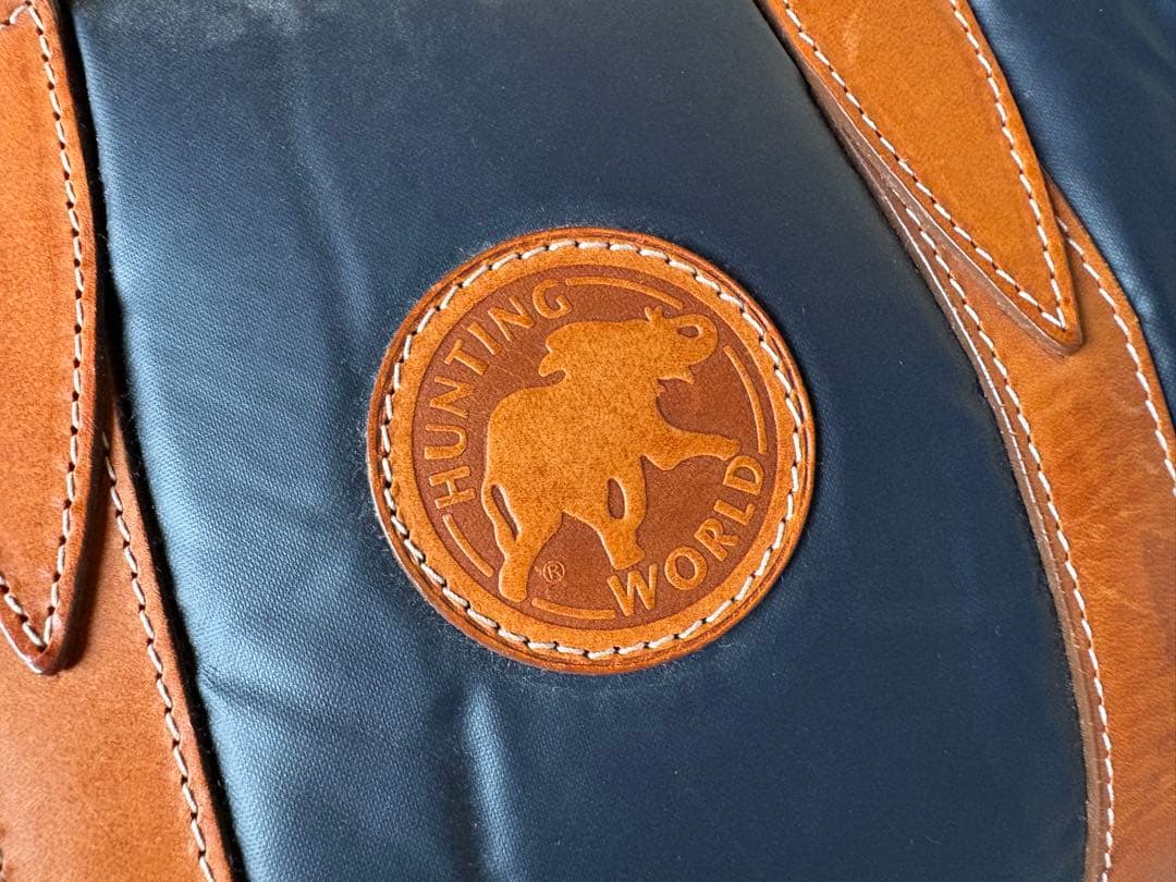 HUNTING WORLD ボストンバッグ ネイビー 2way バチュークロス