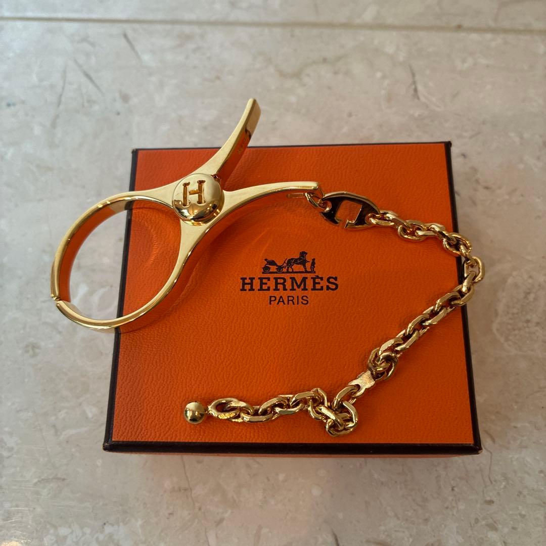 HERMESグローブホルダー ゴールド箱付き ほぼ未使用