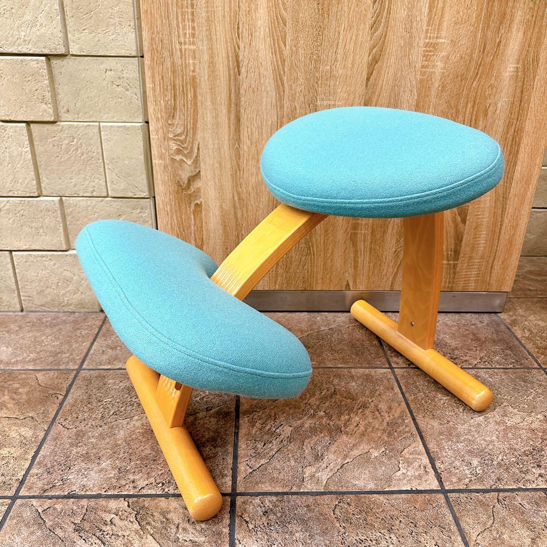【美品】Rybo バランスチェアイージー 姿勢矯正椅子 おまけカバー付き