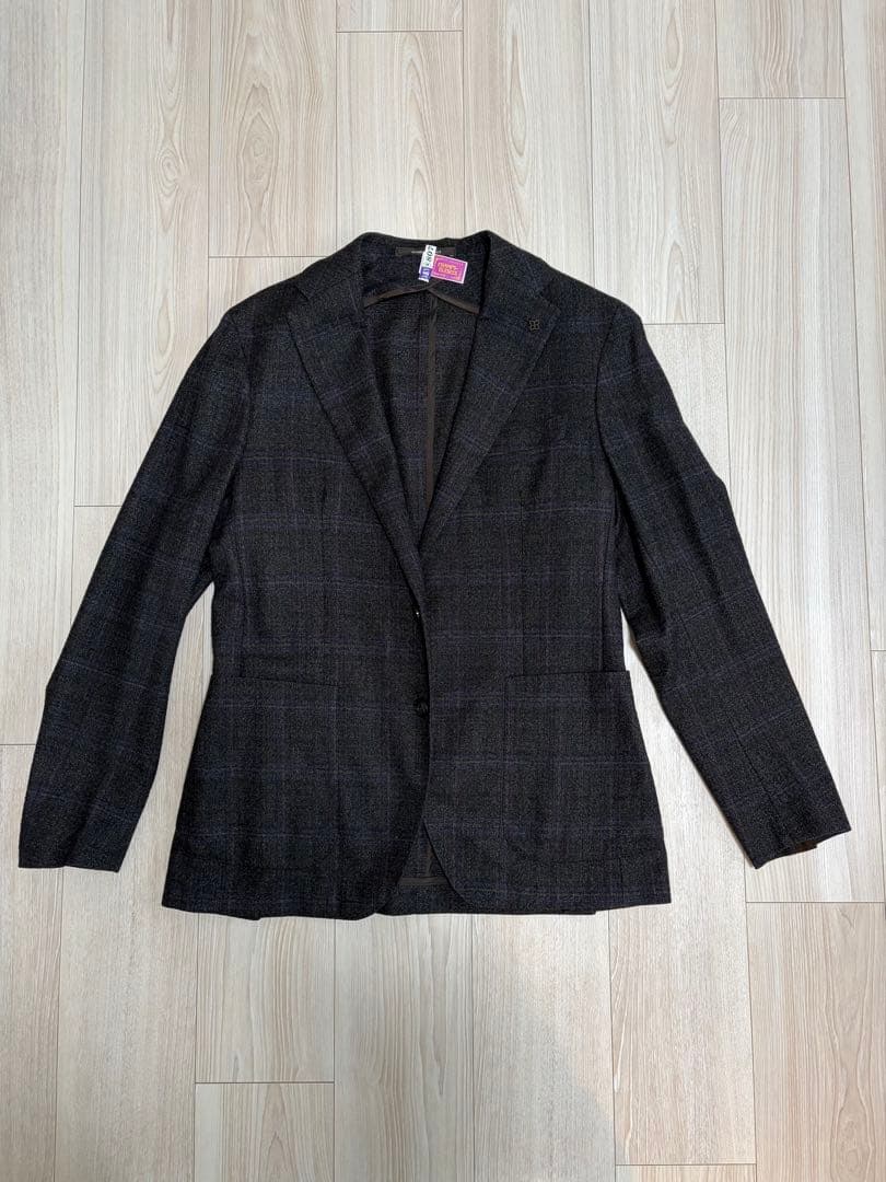 【タリアトーレ】メンズジャケットチェック柄 48/R