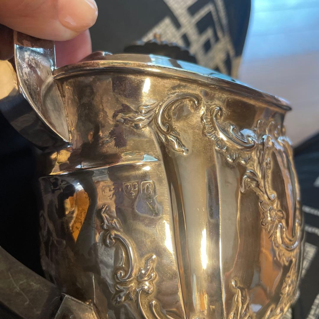 英国製　純銀　アンティーク ティーセット 3点セット