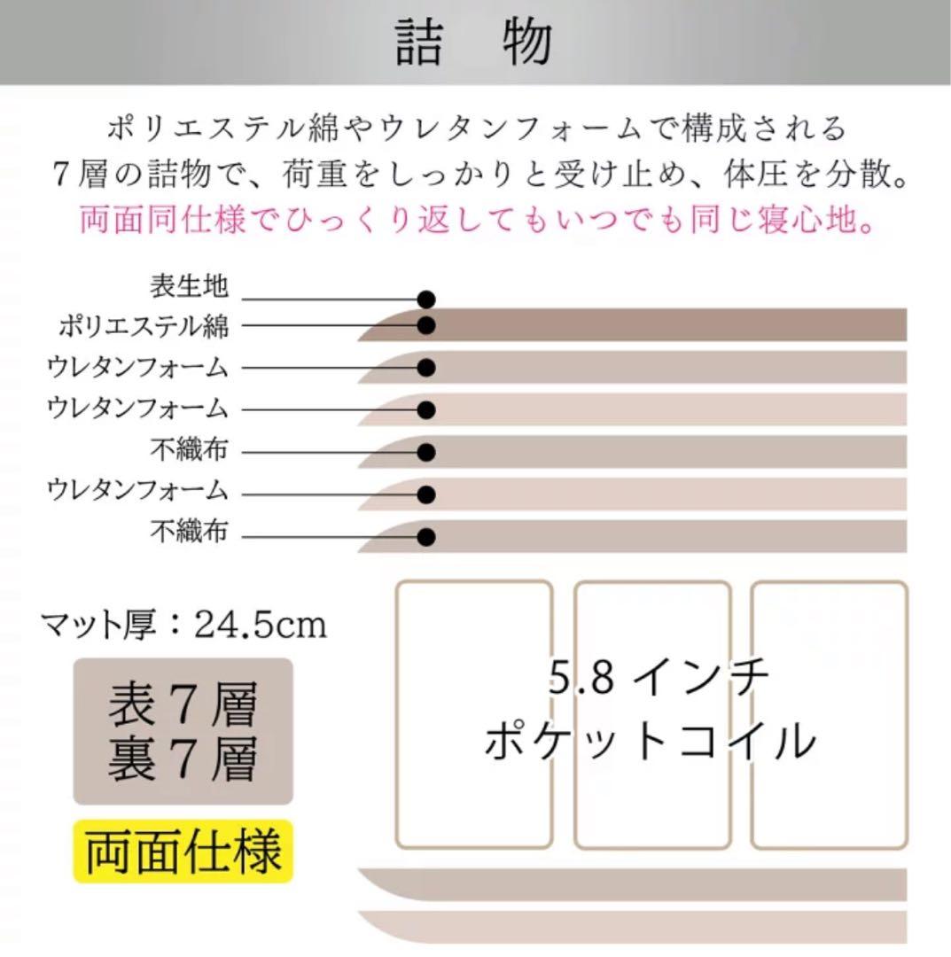 【送料無料】Serta セミダブル マットレス サータ ペディック62 ノーマル