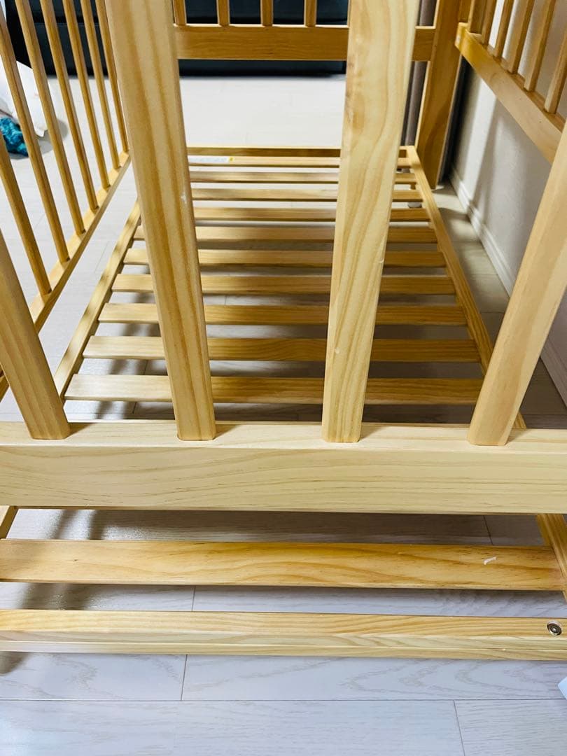 【KATOJIカトージ】ハイシートベビーベッドII レギュラーサイズ