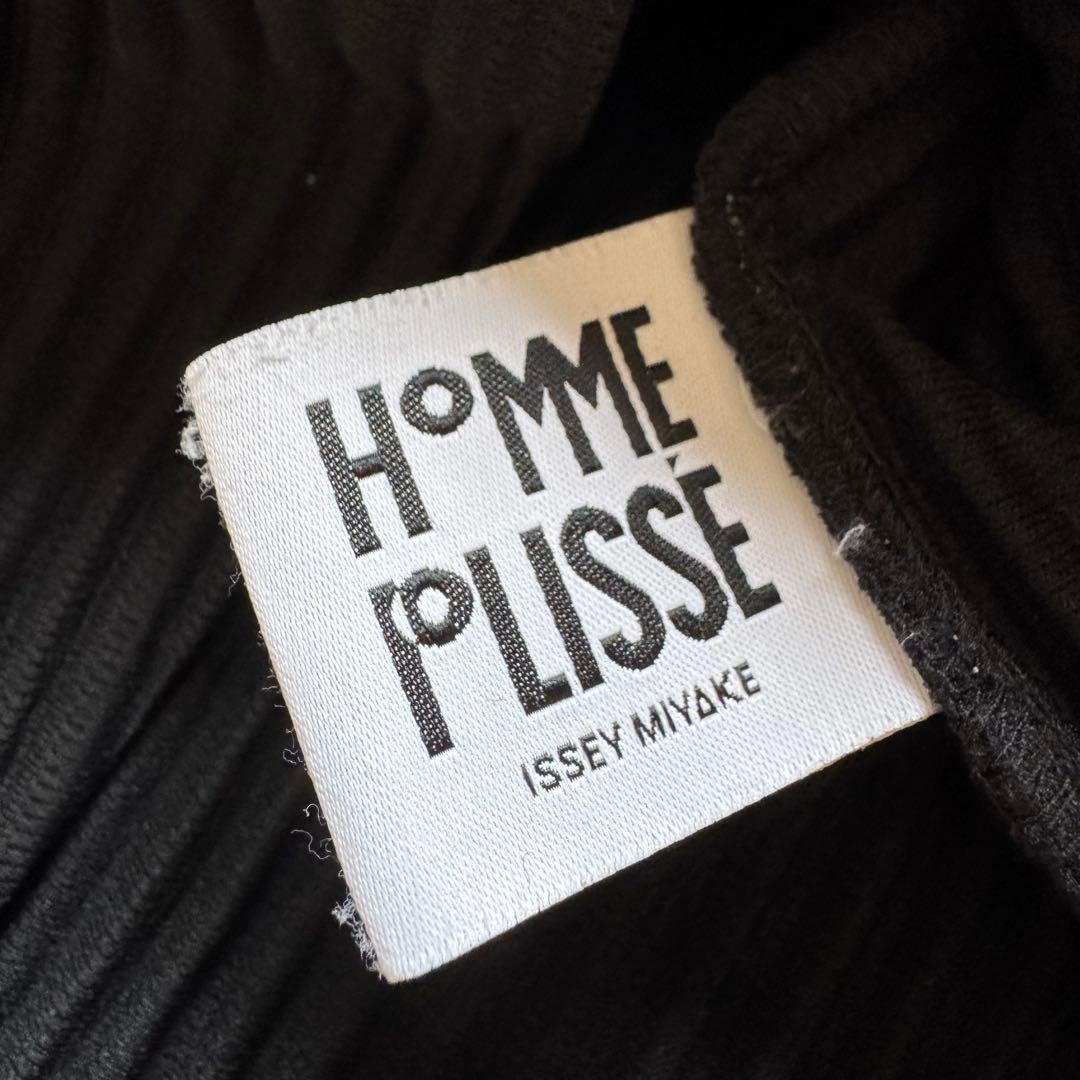 オムプリッセイッセイミヤケ　プリーツジャケット　テーラードジャケット　ブラック