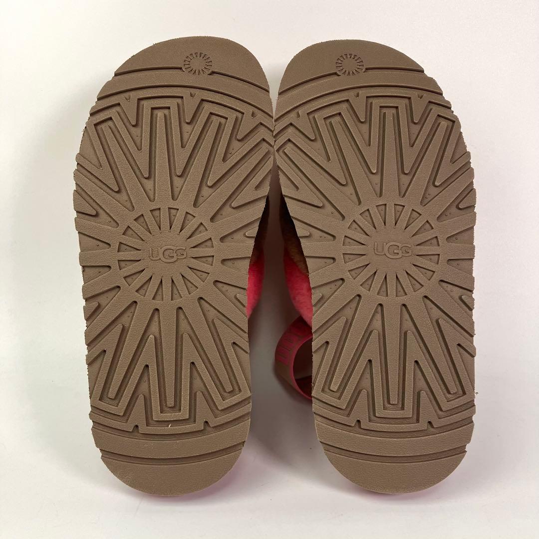 【未使用級】UGG ディスコストライプスライド　バックストラップ　厚底　26cm