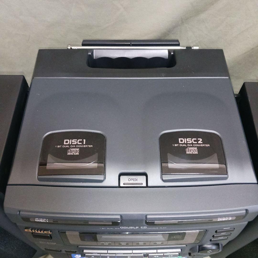 【希少 未使用級】aiwa XG-E5M ダブルCD ダブルカセット ビンテージ
