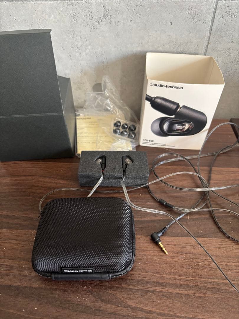オーディオテクニカath-e50 モニターイヤホン　リケーブル