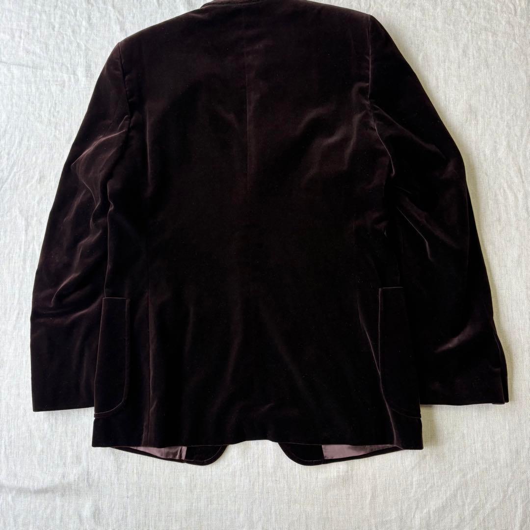 【美品】miumiu ベロア ブラウン テーラードジャケット 54 2B