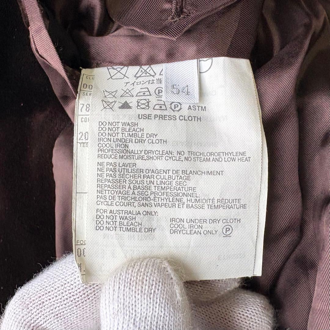 【美品】miumiu ベロア ブラウン テーラードジャケット 54 2B