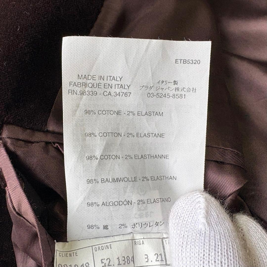 【美品】miumiu ベロア ブラウン テーラードジャケット 54 2B