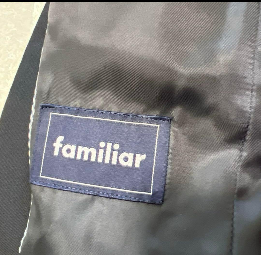 卒園式、入学式に　ファミリアのスーツ（濃紺）