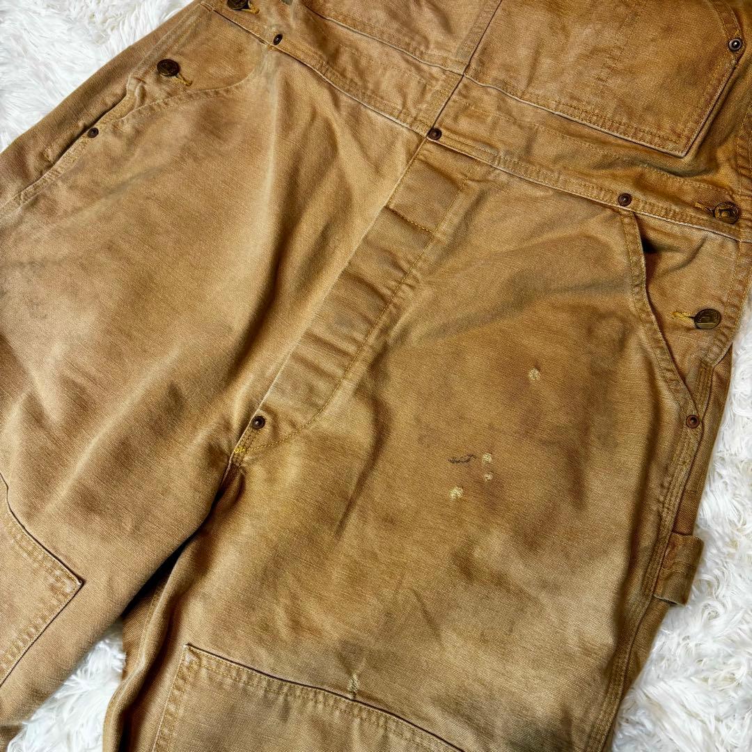 SAINT MICHAEL ヴィンテージ加工 ダブルニー オーバーオール　デニム