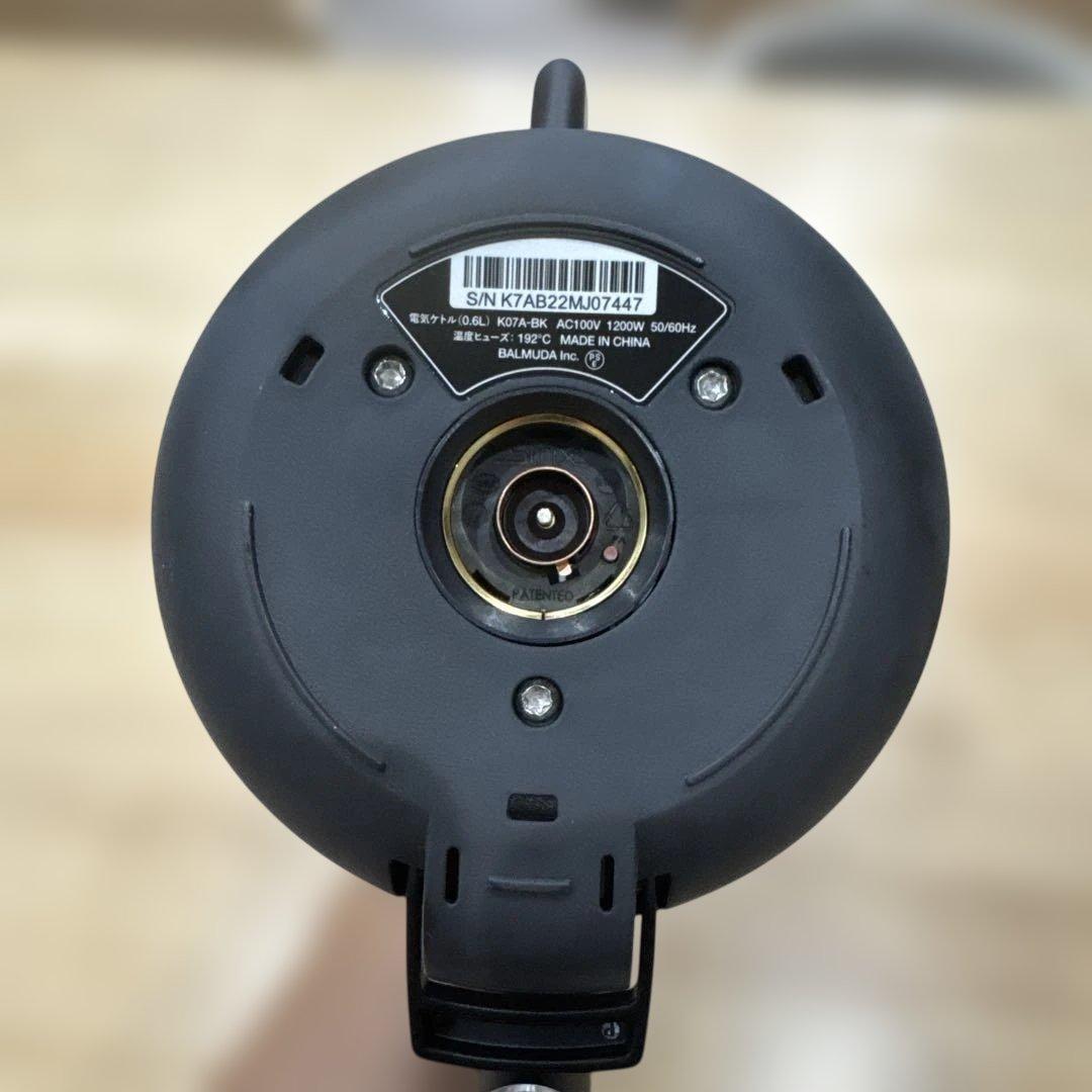 BALMUDA バルミューダ　電気ケトル ボット　ブラック K07A-BK