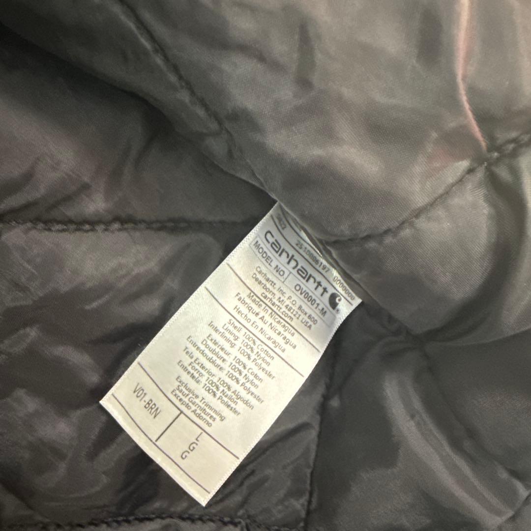 A*o様 カーハートCarhartt ブラウン ダックベスト