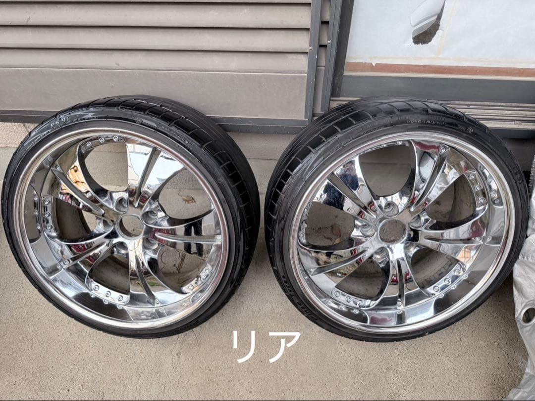 12月中のみ出品　18インチ　メッキホイール　4本セット　深リム