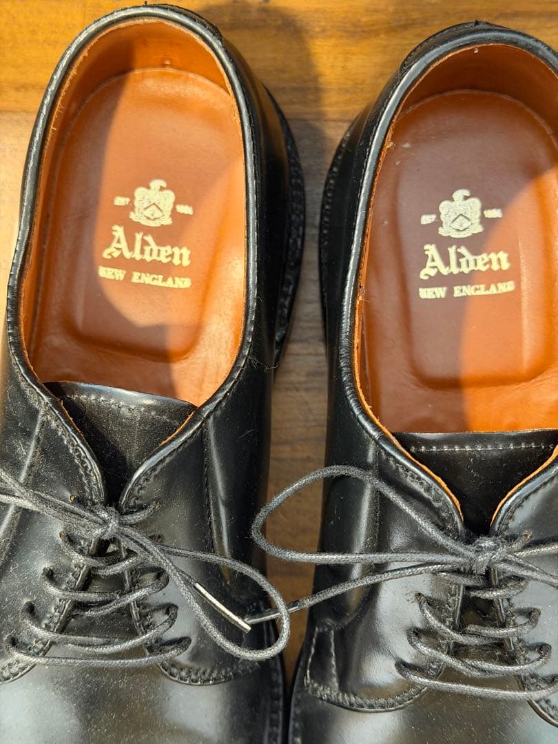 Alden オールデン 9901 ブラック　コードバン　プレーントゥ