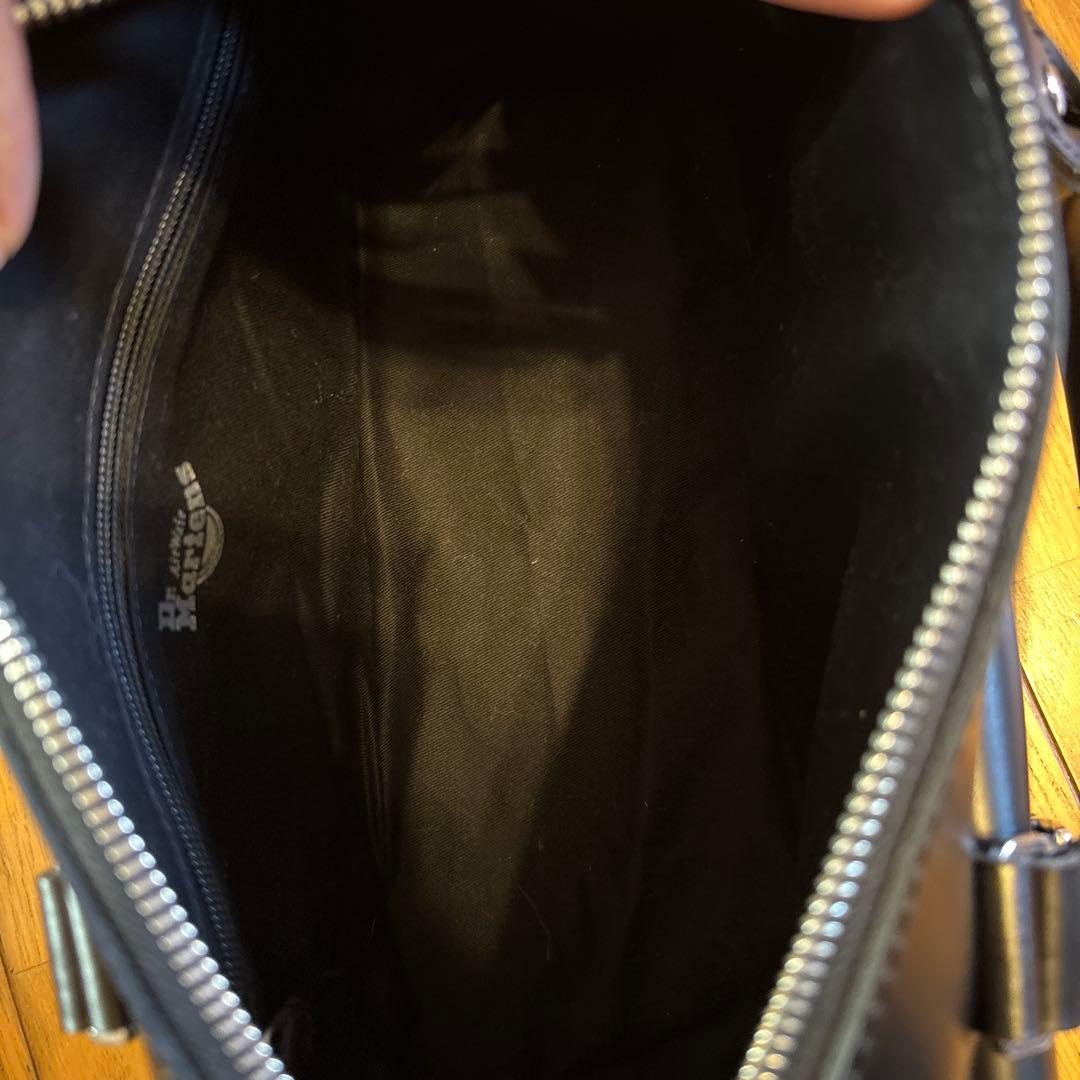 Dr.Martens レオパード柄ヘアオンレザートップハンドルバッグ